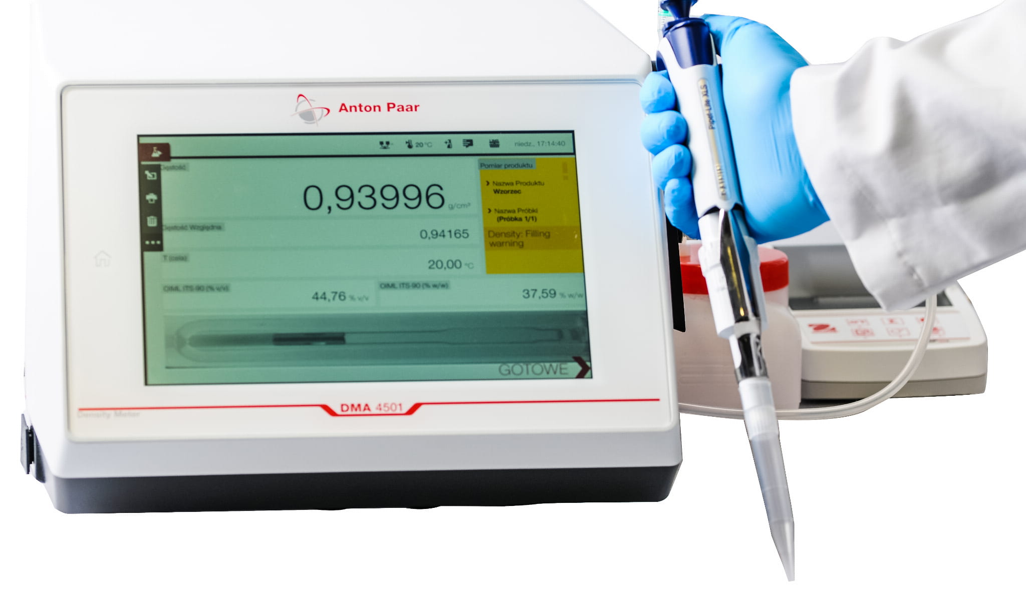 Wzorcowanie alkomatu Promiler AL-9010 Print obliczanie błędu pomiarowego sensora