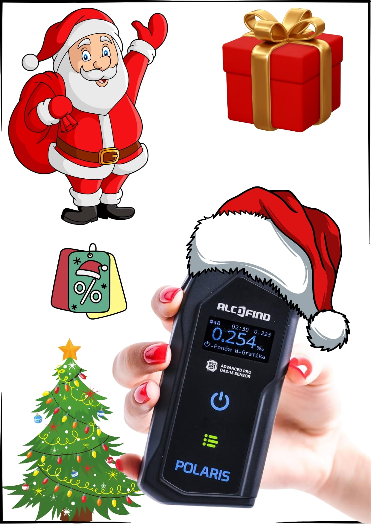 Alkomat AlcoFind Polaris do badania pracowników w ofercie alkomat na prezent