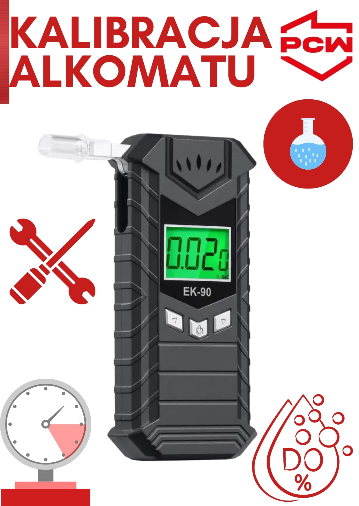 kalibracja alkomatu EK-90 w Polskim Centrum Wzorcowania
