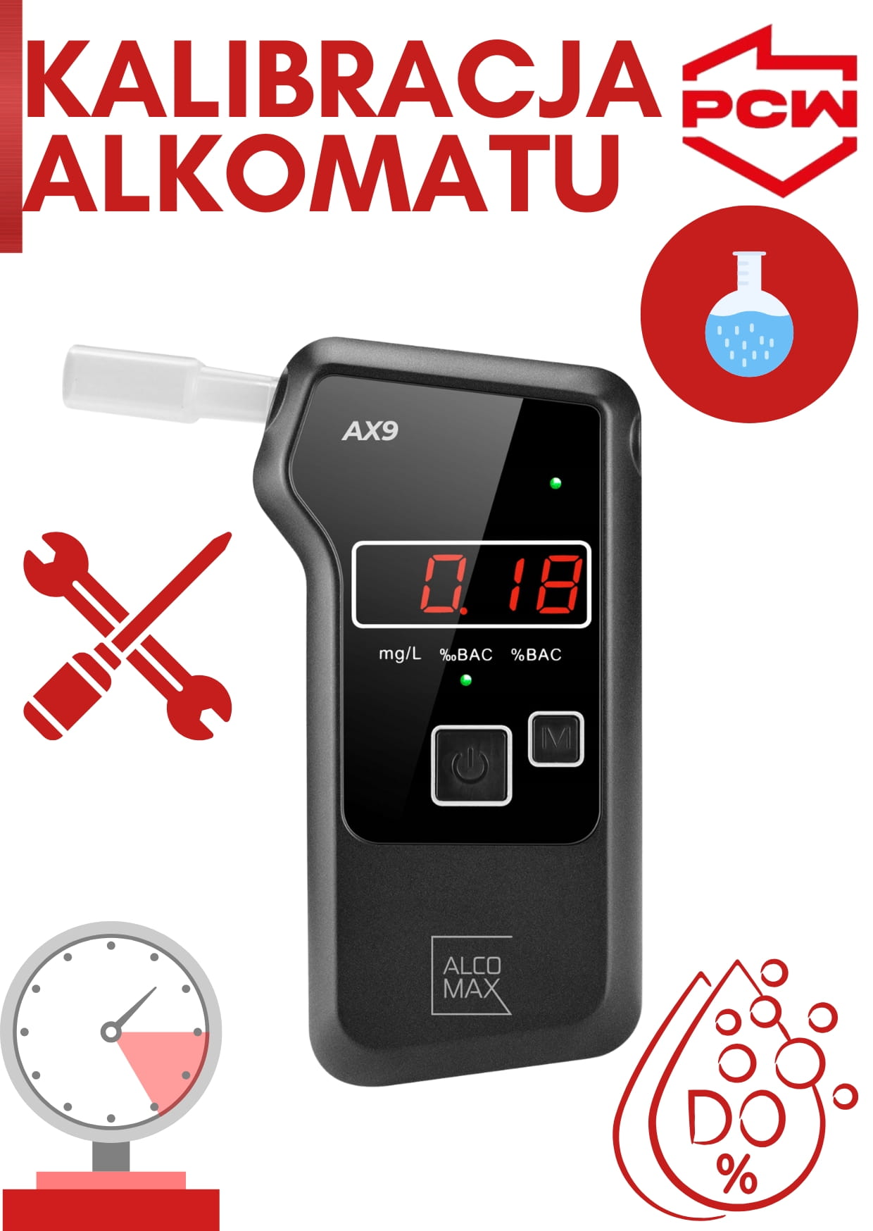 kalibracja alkomatu METEO AX9 w Polskim Centrum Wzorcowania