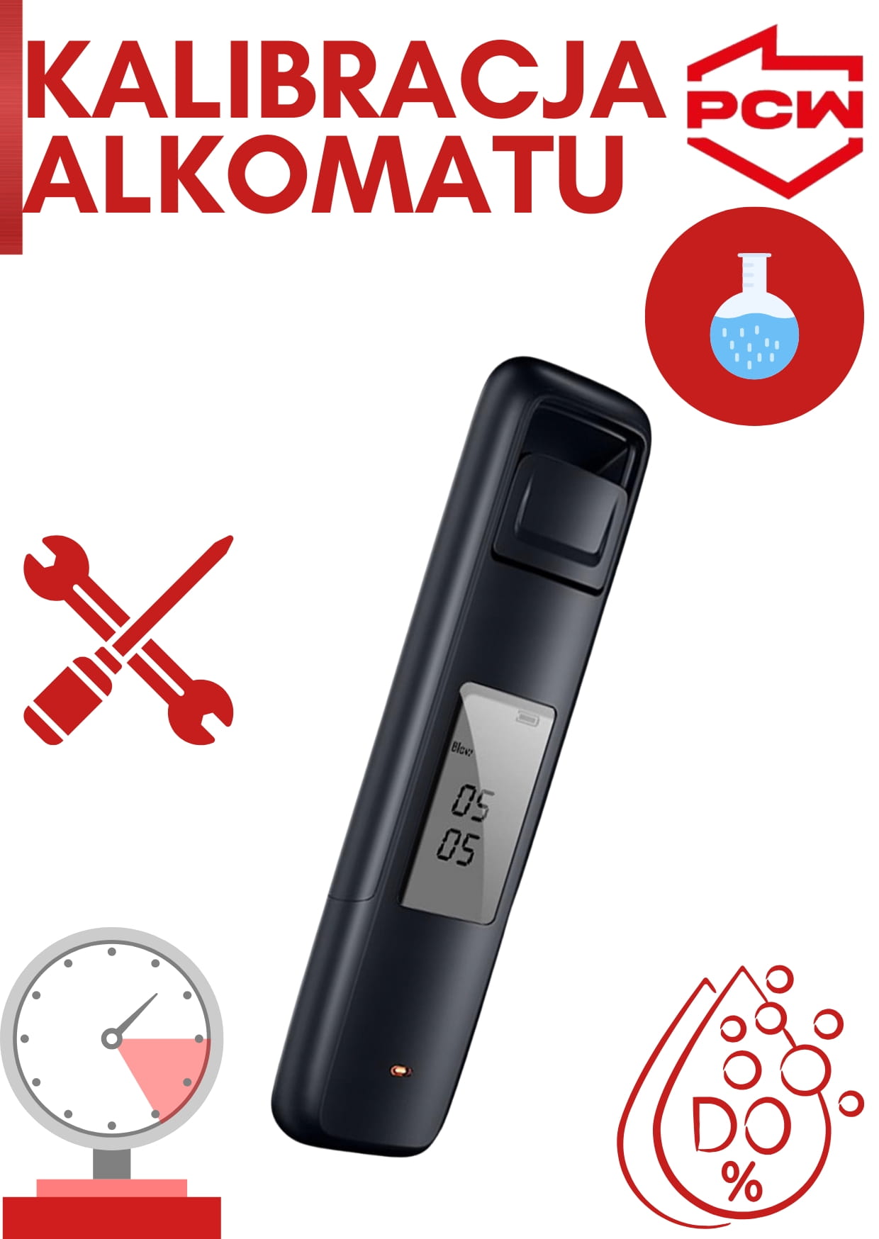 kalibracja alkomatu TESTER w Polskim Centrum Wzorcowania