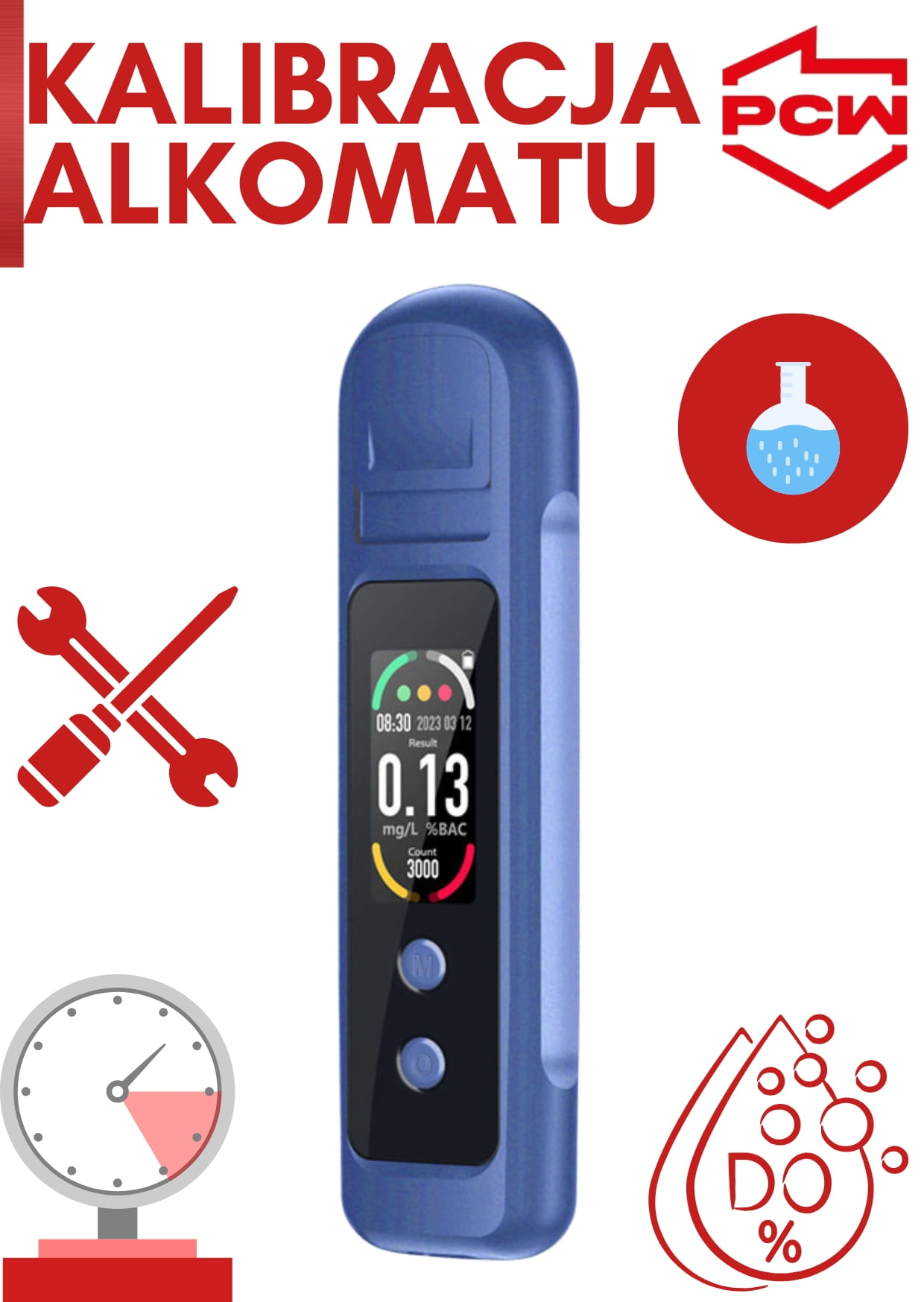 kalibracja alkomatu Air Essence w Polskim Centrum Wzorcowania