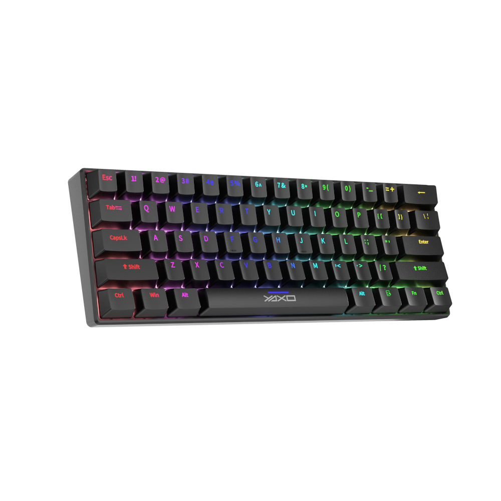 YAXO Klawiatura mechaniczna 61 klawiszy NUXLAK Techno Black