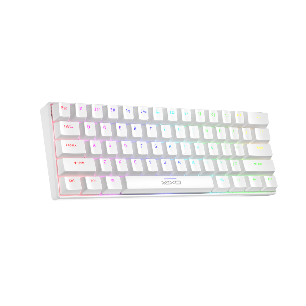 YAXO Klawiatura mechaniczna 61 klawiszy NUXLAK Alpine White