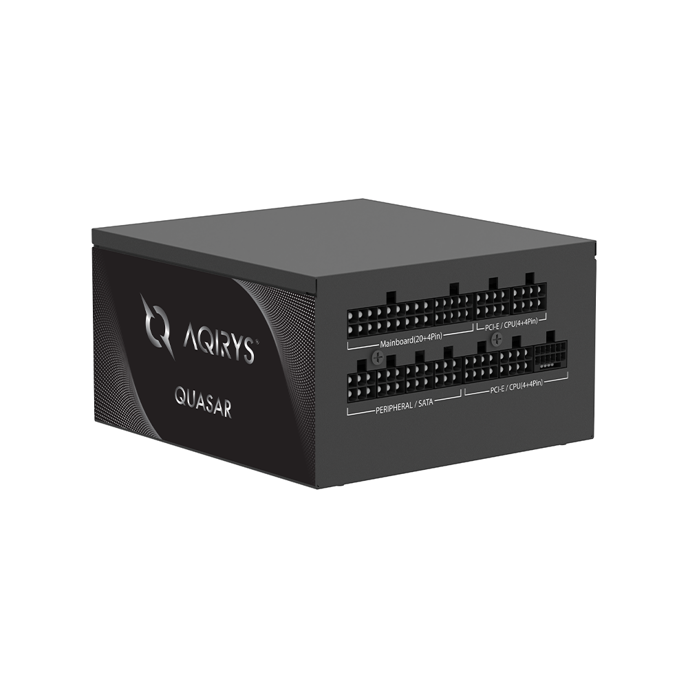 AQIRYS Zasilacz ATX / 80 Plus Platinum Certified QUASAR 1200W PCIe 5.0 8YW black