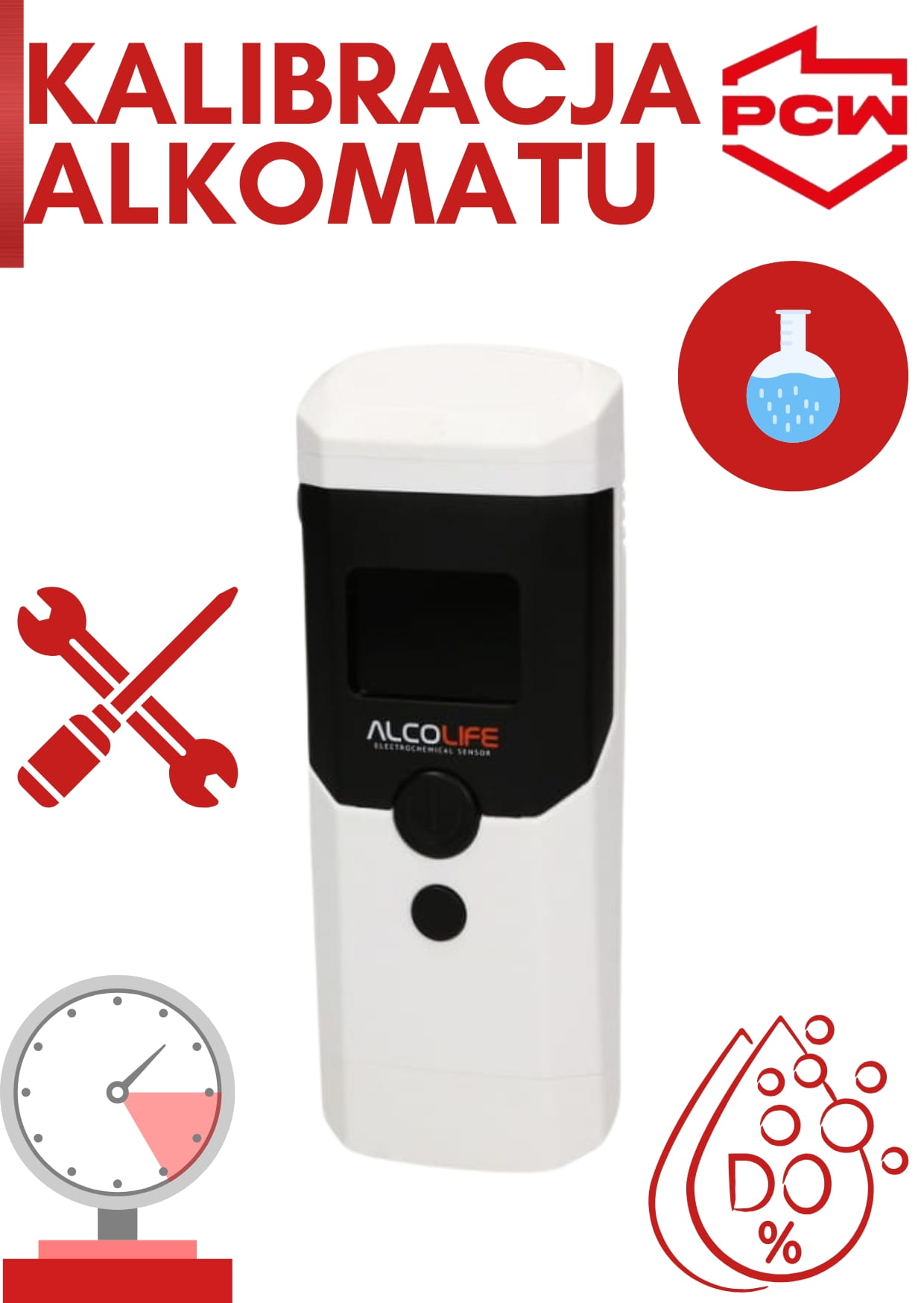 Kalibracja alkomatu MTX-200 PRO  wraz z certyfikatem alkomatu