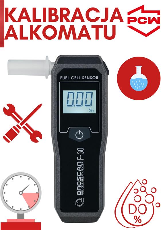 Kalibracja alkomatu BACscan  mobile